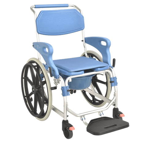 22 inch Wheelchair Aluminium Commode Chair - Australian Assistive Technology Centre