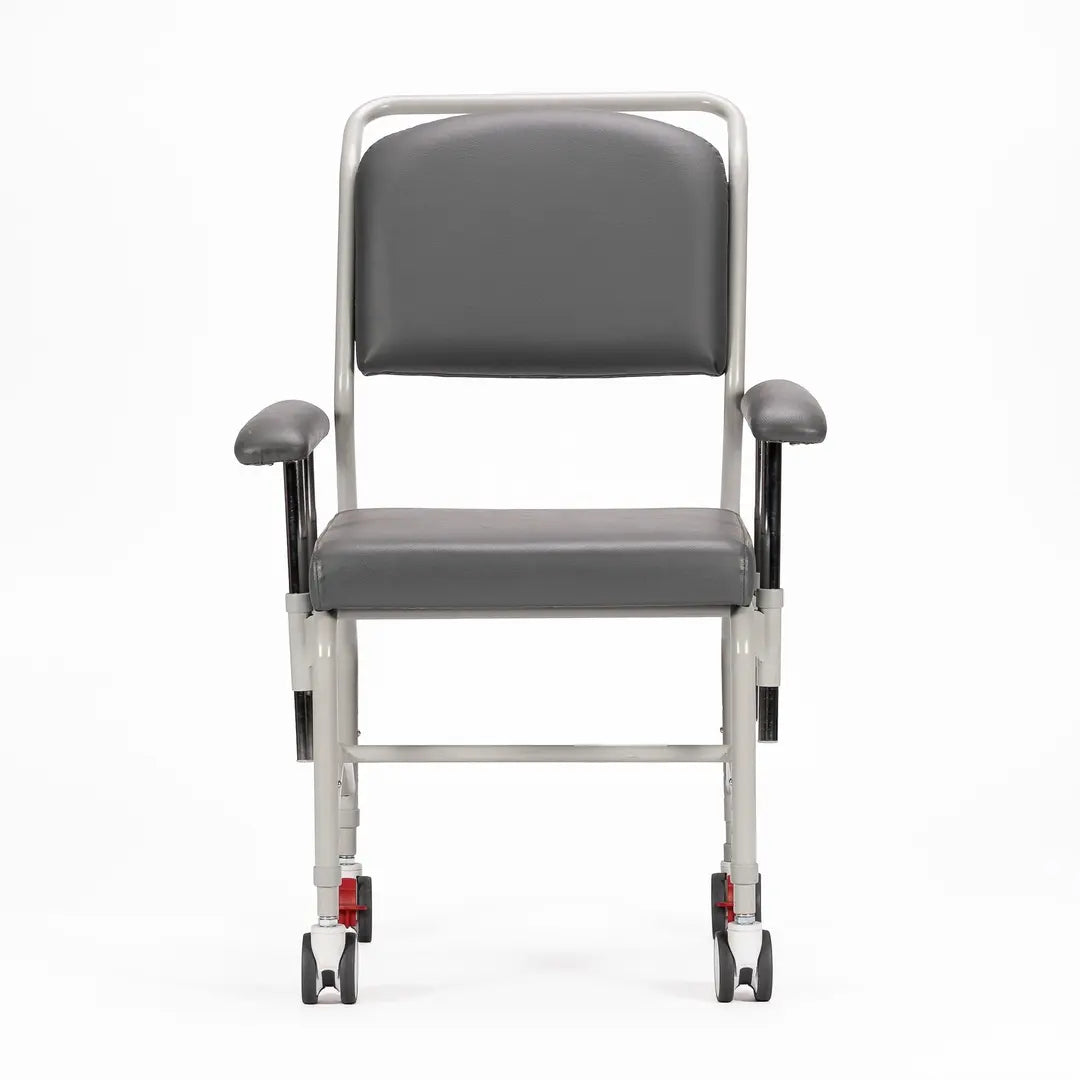 KCare Kingston Mobile Chair with Dropside Arms - Greystone