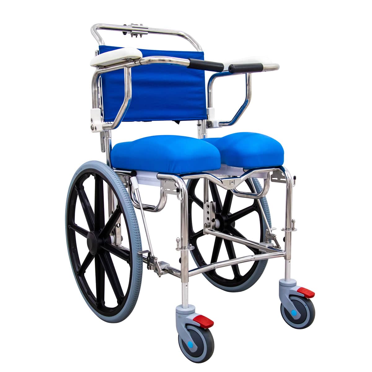 K Care Self Propelled Rehab Shower Commode