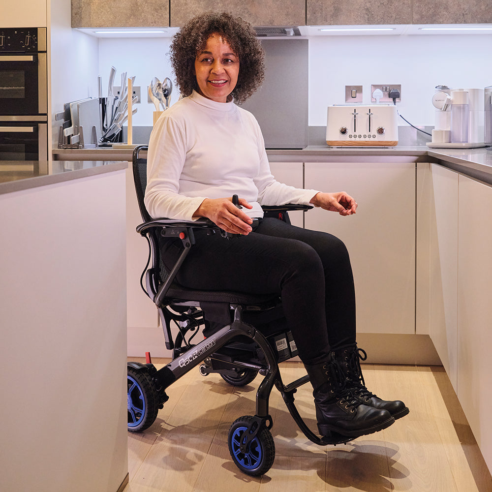 Sunrise Quickie Q50 R Carbon Folding Power Wheelchair