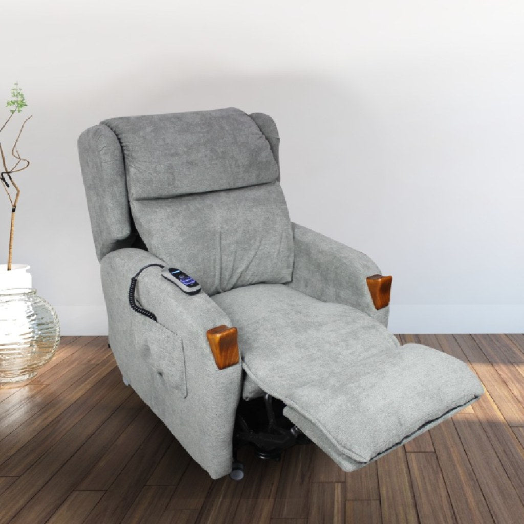 KCare Air Comfort Compact Lift Chair Dual Motor Titanium - Australian Assistive Technology Centre