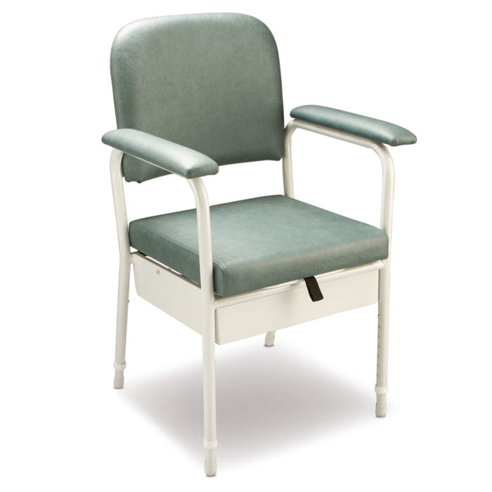 Care Quip Deluxe Bedside Commode – Champagne or Slate