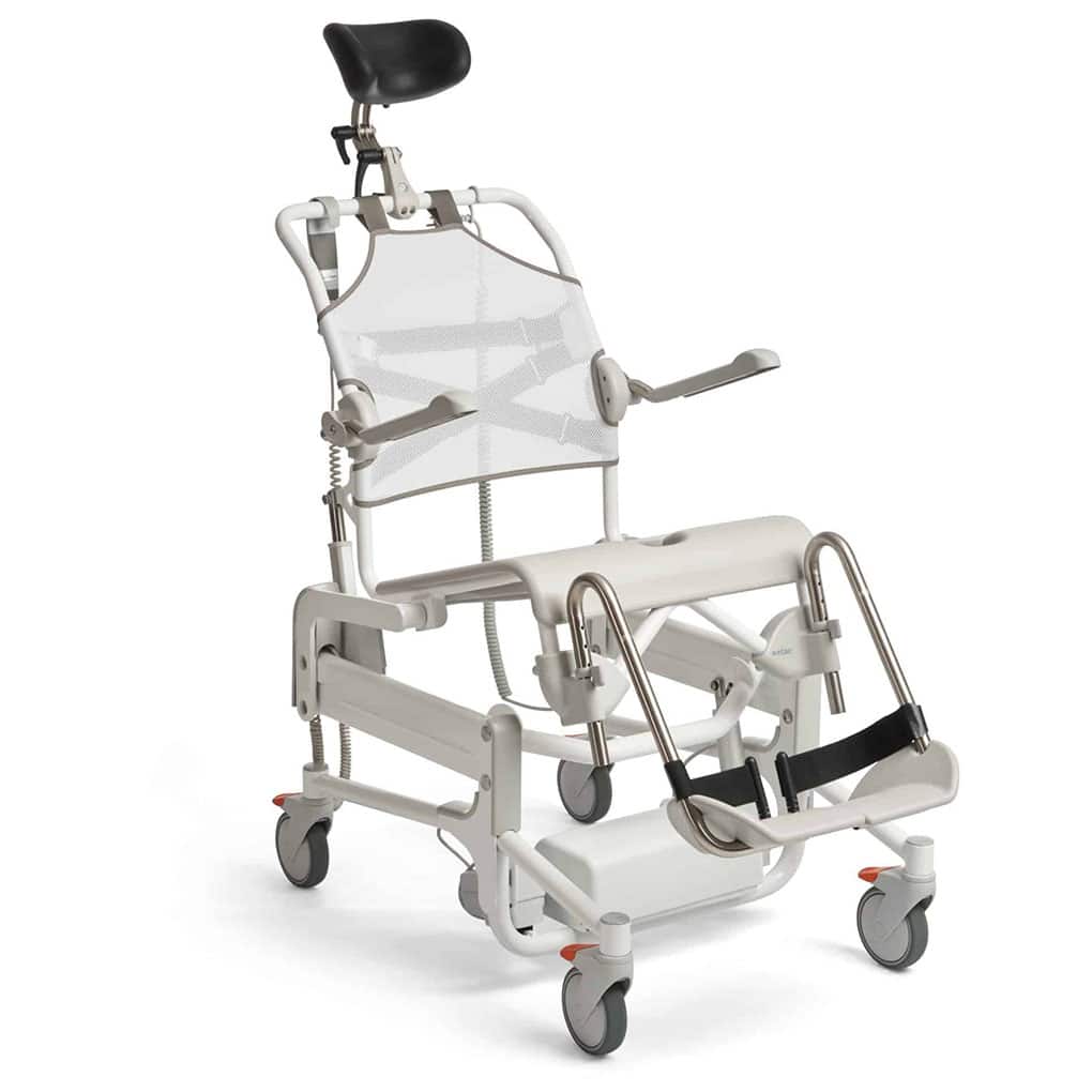 Etac Alto Electronic Mobile Shower Commode with Pan Holder