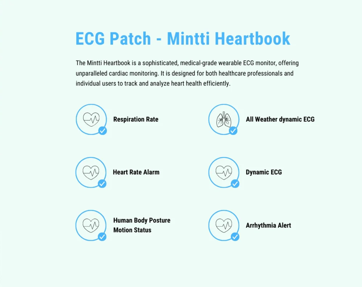 ECG Patch - Mintti Heartbook - Australian Assistive Technology Centre