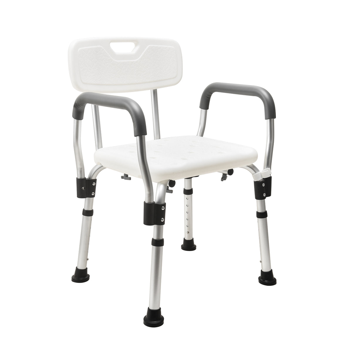 Thick White Aluminium Bath Chair - Australian Assistive Technology Centre
