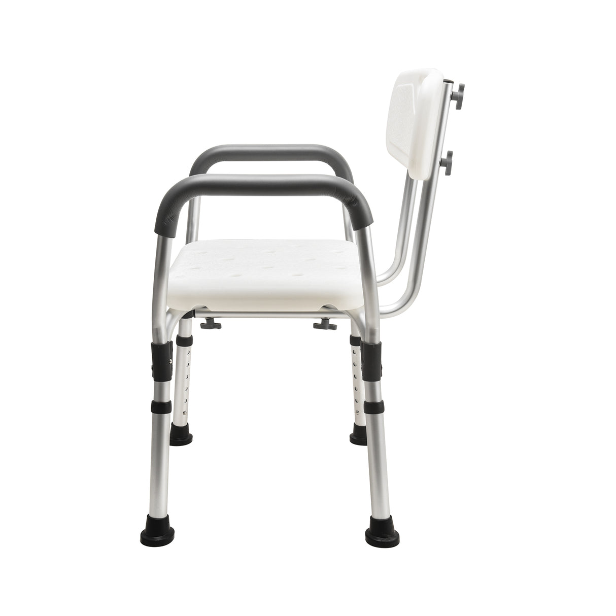 Thick White Aluminium Bath Chair - Australian Assistive Technology Centre