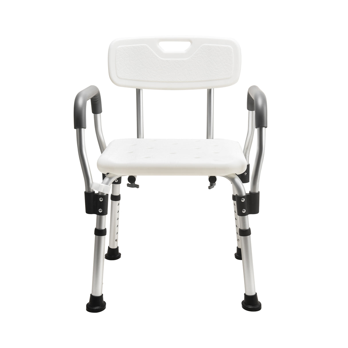 Thick White Aluminium Bath Chair - Australian Assistive Technology Centre