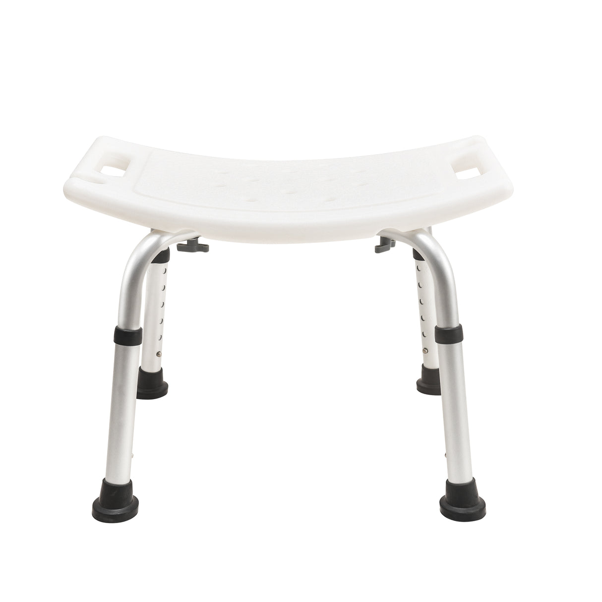 White Aluminium Bath Chair with 6 level Height Adjustmnet - Australian Assistive Technology Centre