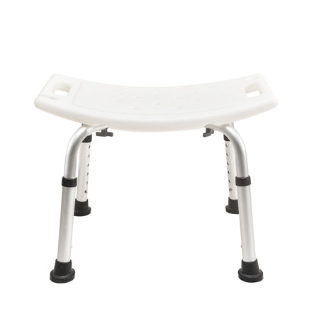 White Aluminium Bath Chair with 6 level Height Adjustmnet - Australian Assistive Technology Centre