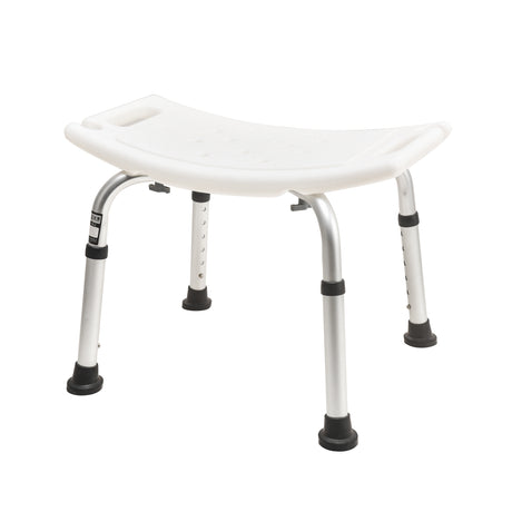 White Aluminium Bath Chair with 6 level Height Adjustmnet - Australian Assistive Technology Centre