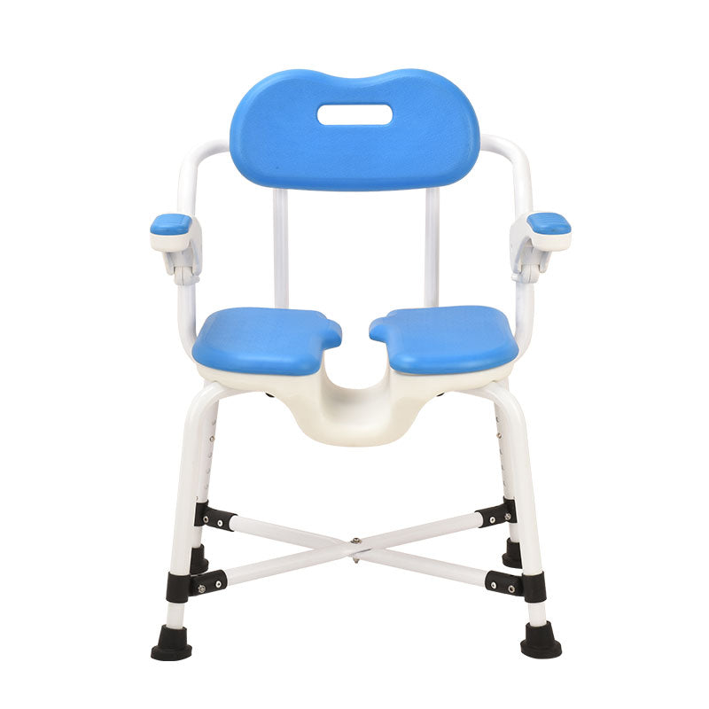 Blue Aluminium Bath Chair 5 Level Adjustment - Australian Assistive Technology Centre