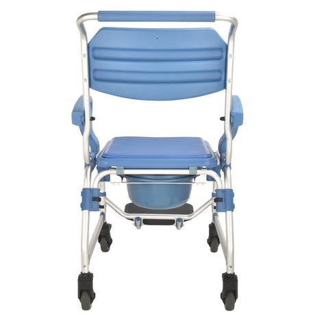 4 inch wheel Commode Chair  with Flip Armrest - Australian Assistive Technology Centre