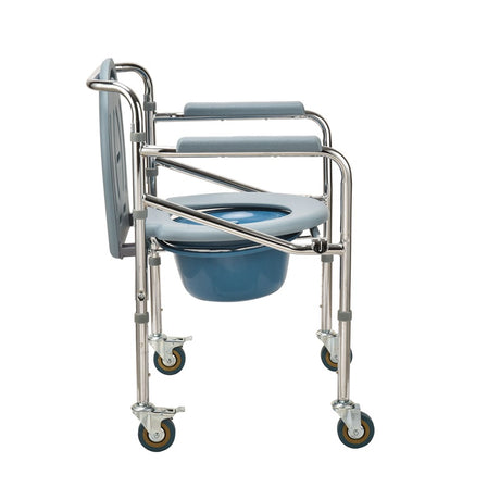 Aluminium Commode Chair with 3" Wheel - Australian Assistive Technology Centre