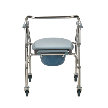 Aluminium Commode Chair with 3" Wheel - Australian Assistive Technology Centre