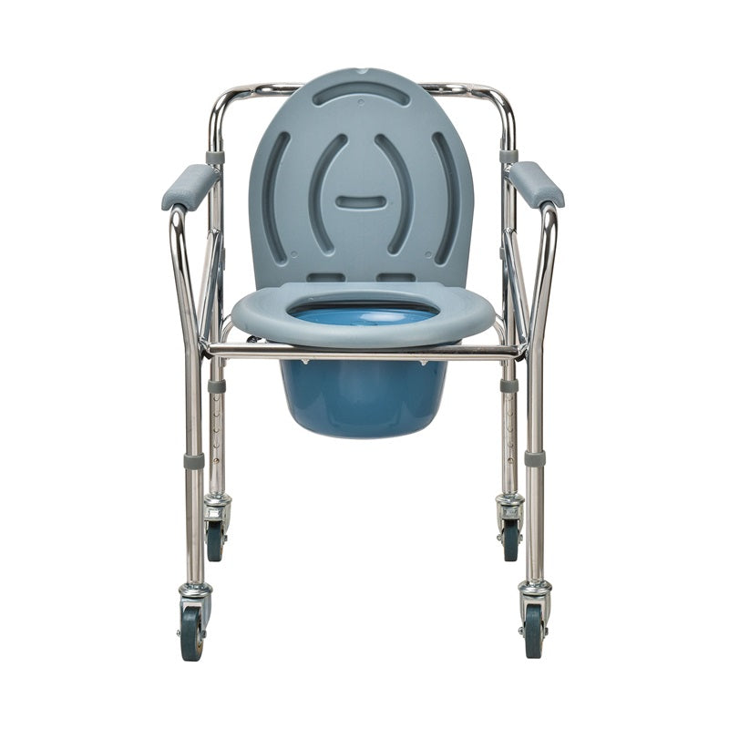 Aluminium Commode Chair with 3" Wheel - Australian Assistive Technology Centre