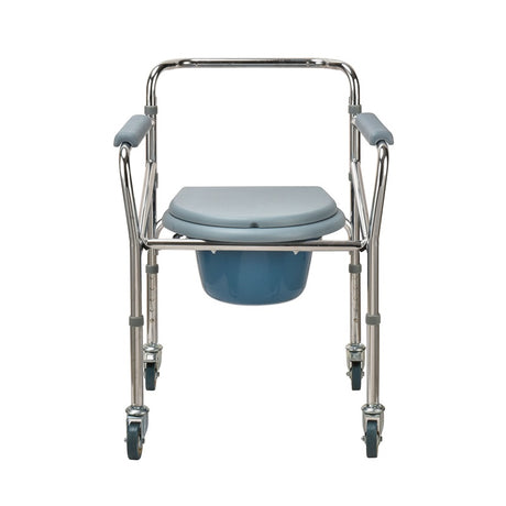 Aluminium Commode Chair with 3" Wheel - Australian Assistive Technology Centre