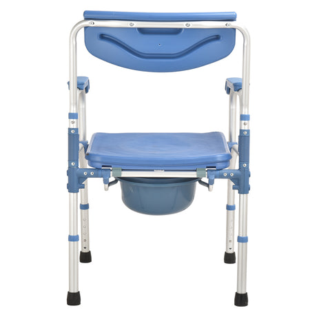 Aluminium Foldable Commode Chair with Thick Frame - Australian Assistive Technology Centre