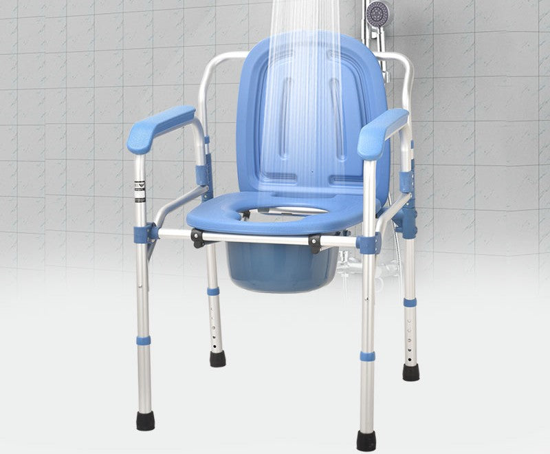 Foldable Commode Chair with Aluminium Frame - Australian Assistive Technology Centre