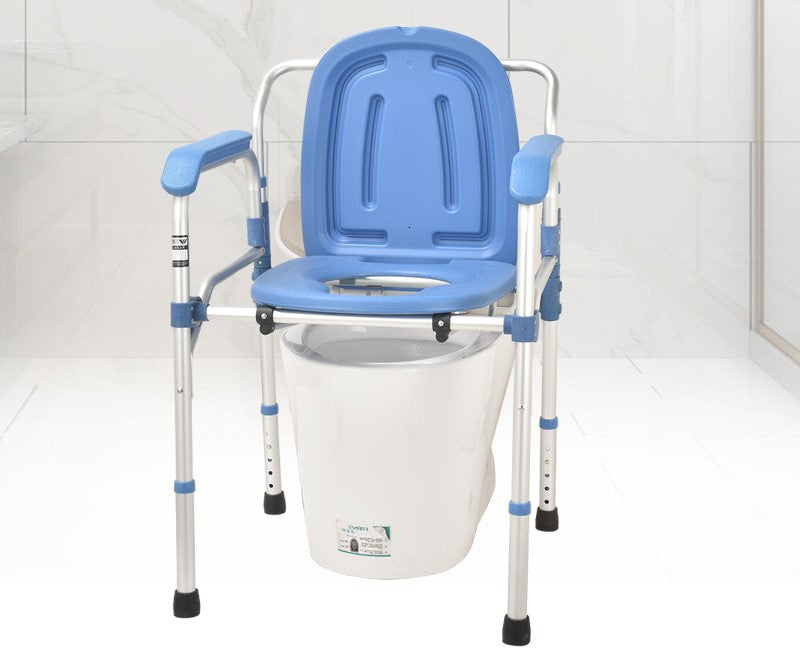 Foldable Commode Chair with Aluminium Frame - Australian Assistive Technology Centre
