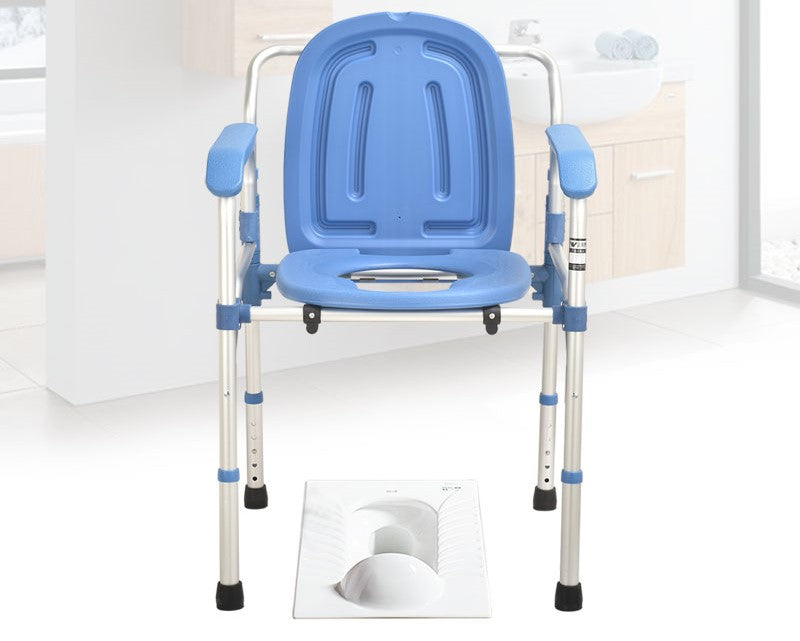 Foldable Commode Chair with Aluminium Frame - Australian Assistive Technology Centre