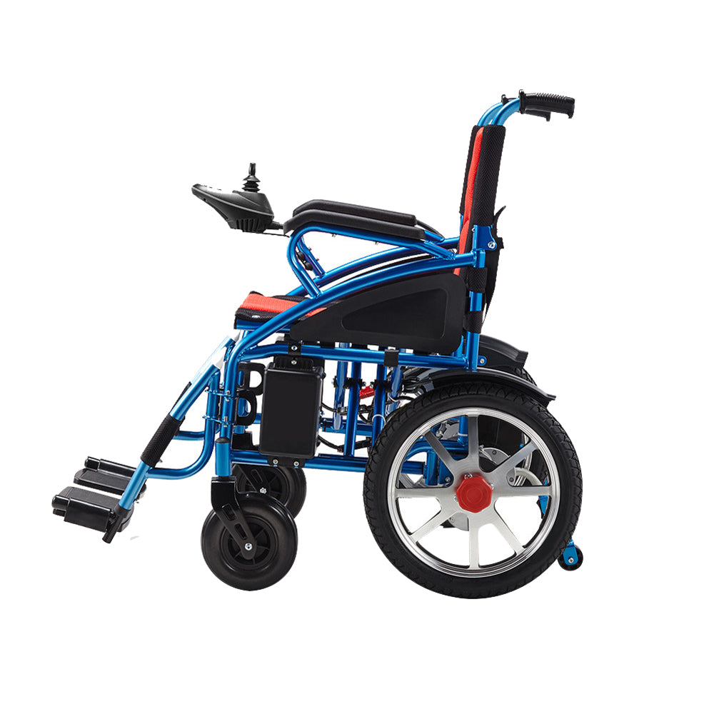 Red Black Electric Wheelchair Portable - Australian Assistive Technology Centre