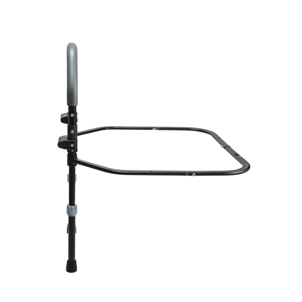 Folding Bedside Keeper Black with Steel Material - Australian Assistive Technology Centre