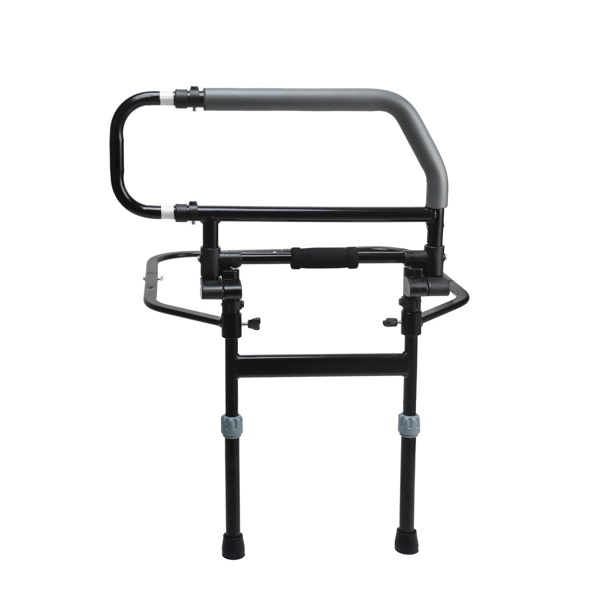 Folding Bedside Keeper Black with Steel Material - Australian Assistive Technology Centre