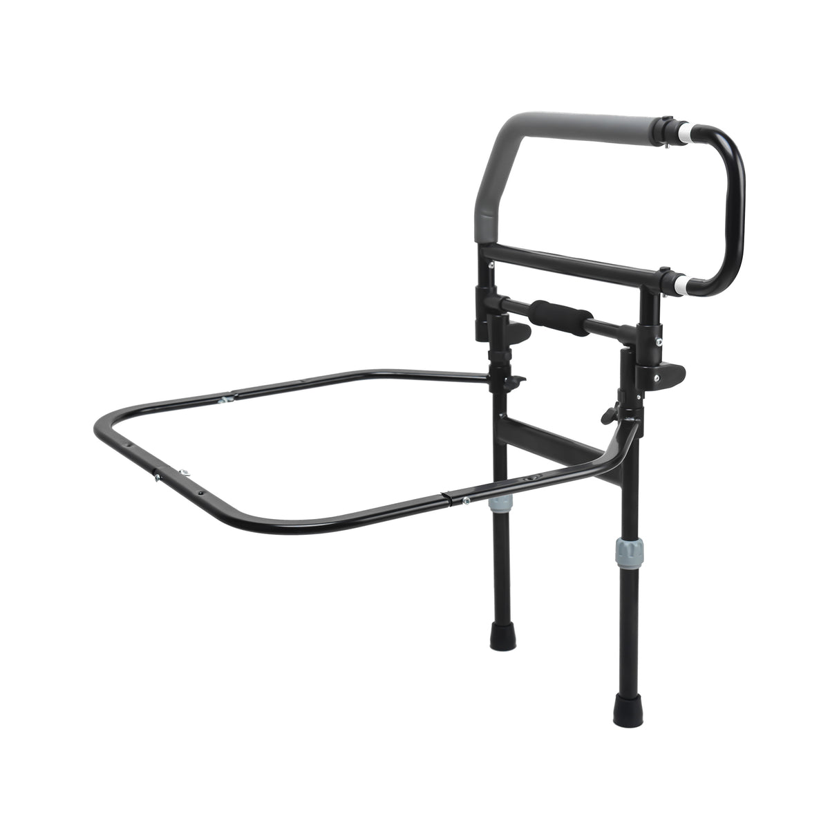 Folding Bedside Keeper Black with Steel Material - Australian Assistive Technology Centre