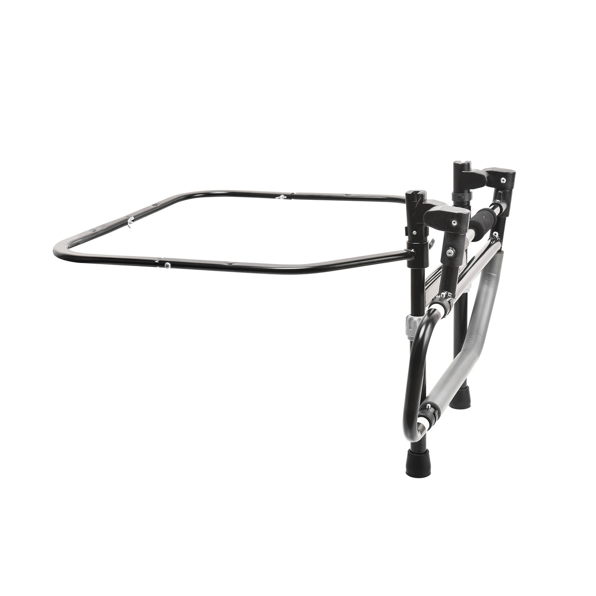 Folding Bedside Keeper Black with Steel Material - Australian Assistive Technology Centre