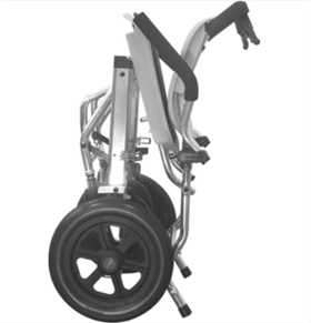 Gray Manual Wheelchair with Flip up Armrest - Australian Assistive Technology Centre