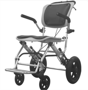 Gray Manual Wheelchair with Flip up Armrest - Australian Assistive Technology Centre