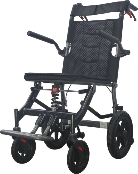 Lightweight Manual Wheelchair with Shock Absorber and Integrated Brakes - Australian Assistive Technology Centre