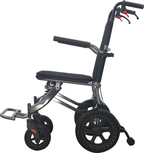 Lightweight Manual Wheelchair with Shock Absorber and Integrated Brakes - Australian Assistive Technology Centre