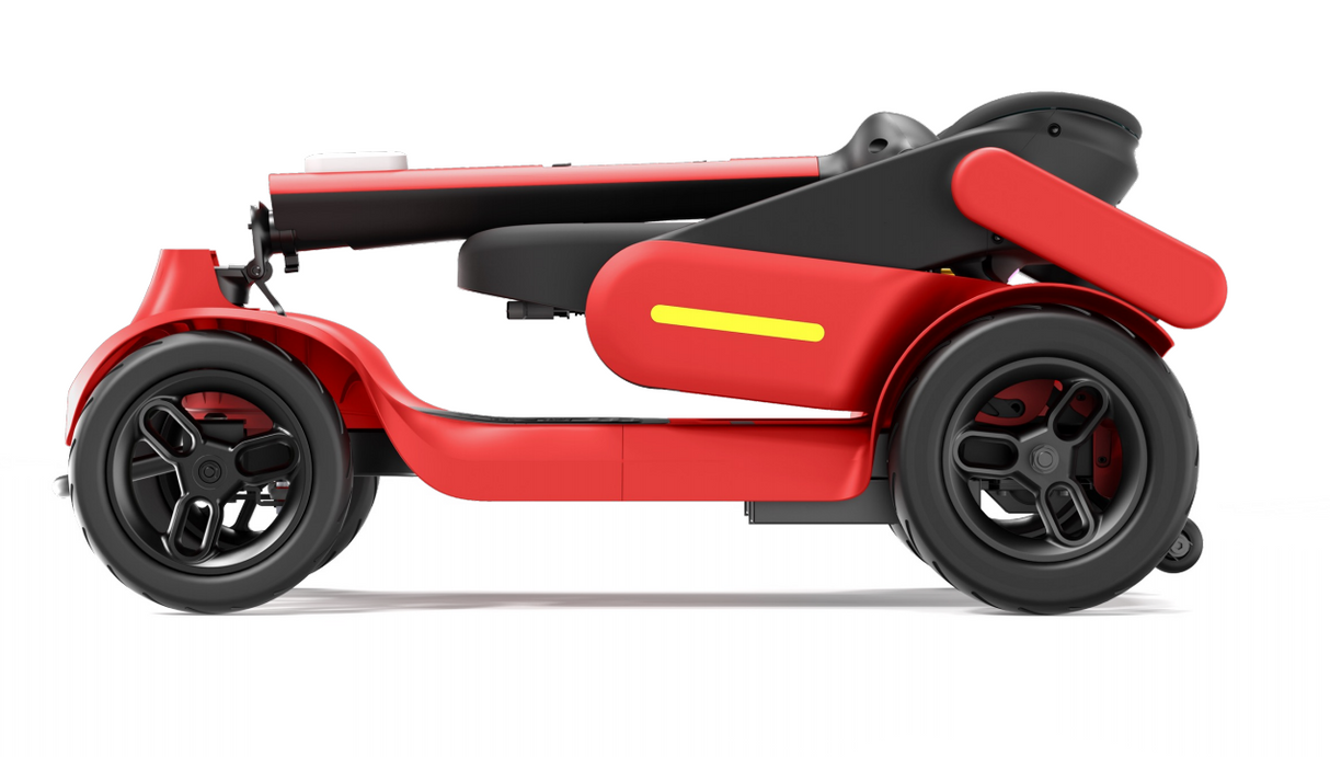 Red Medium Sized Scooter with High Capacity Battery - Australian Assistive Technology Centre