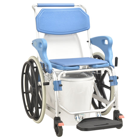 22 inch Wheelchair Aluminium Commode Chair - Australian Assistive Technology Centre