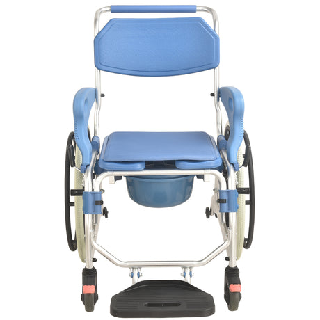 22 inch Wheelchair Aluminium Commode Chair - Australian Assistive Technology Centre