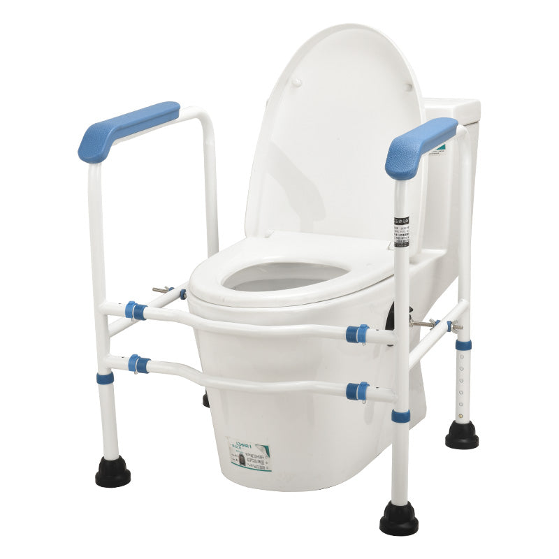 Toilet surround white and blue - Australian Assistive Technology Centre