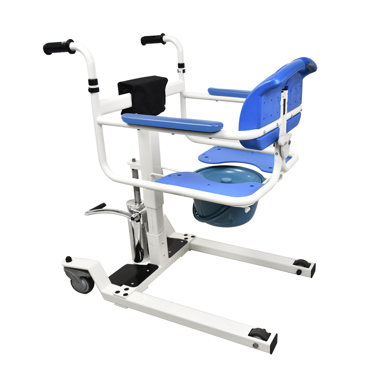 Transfer Chair Hydraulic with Soft Premium Seat - Australian Assistive Technology Centre