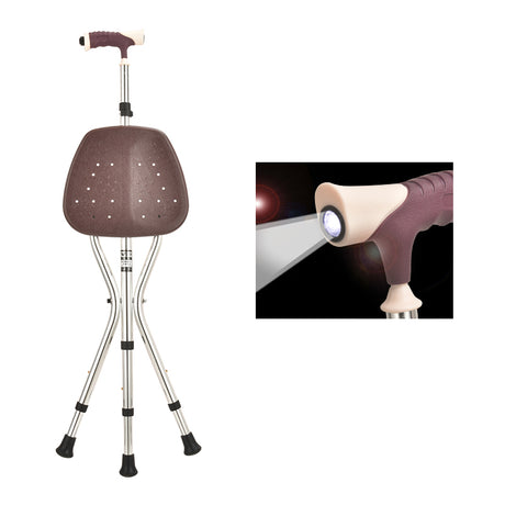 Walking Stick with Foldable Seat - Australian Assistive Technology Centre