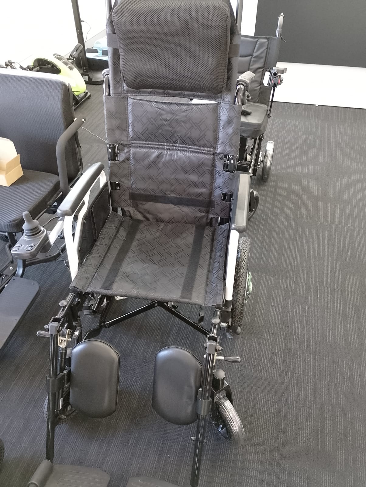 Heavy Duty Wheelchair with Extended Backrest and Footrest - Australian Assistive Technology Centre