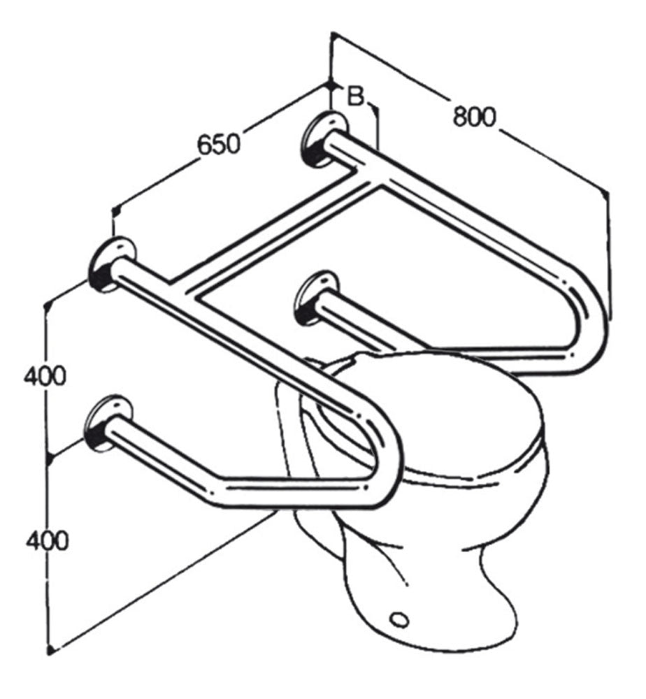 Toilet Rail  Type 014 - Australian Assistive Technology Centre