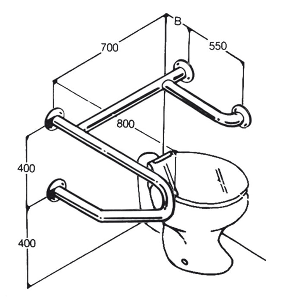Toilet Rail Type 015 - Australian Assistive Technology Centre