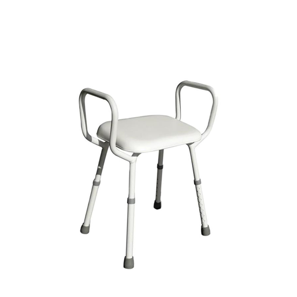 BetterLiving Aluminium Shower Stool with Padded Seat - Australian Assistive Technology Centre