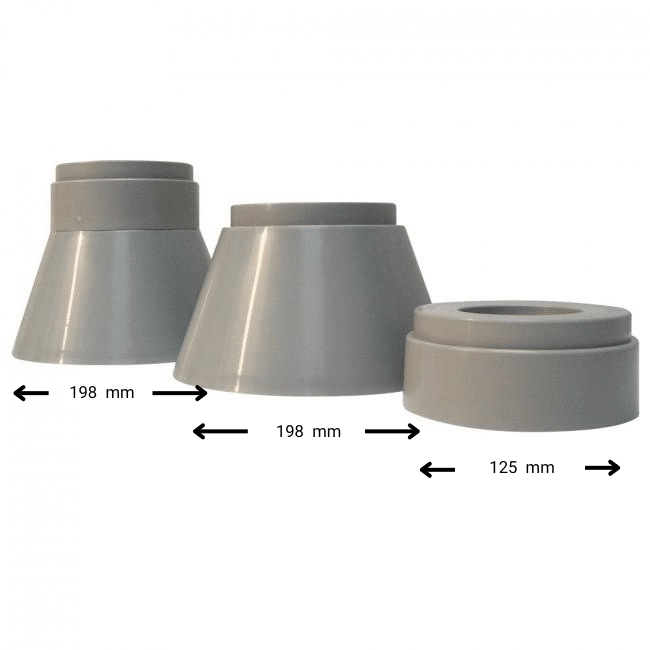 BetterLiving Elephant Feet Bed Raisers & Chair Raisers – Set of 4 - Australian Assistive Technology Centre