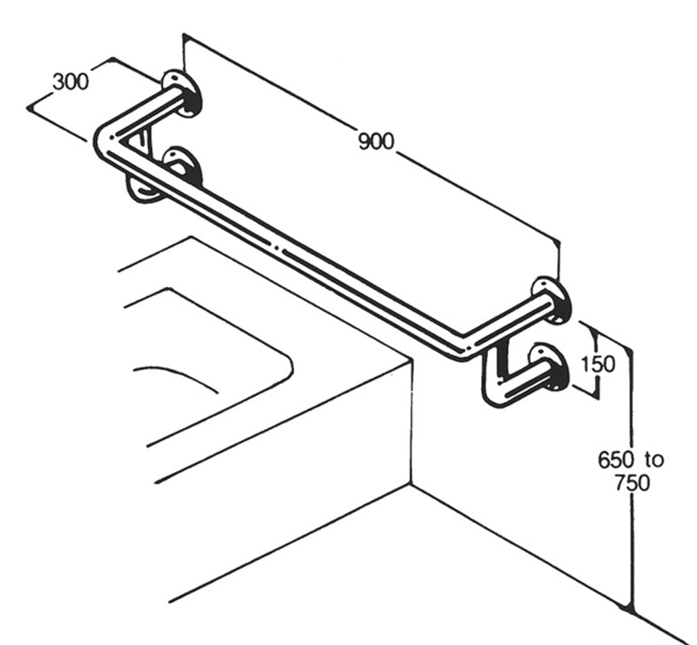 Bath/Shower Rail  Type 022 - Australian Assistive Technology Centre