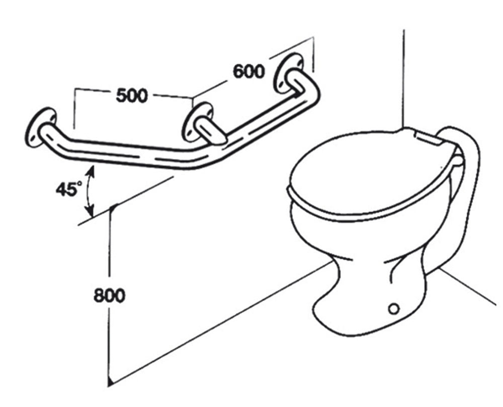 Toilet Rail Type 05 - Australian Assistive Technology Centre