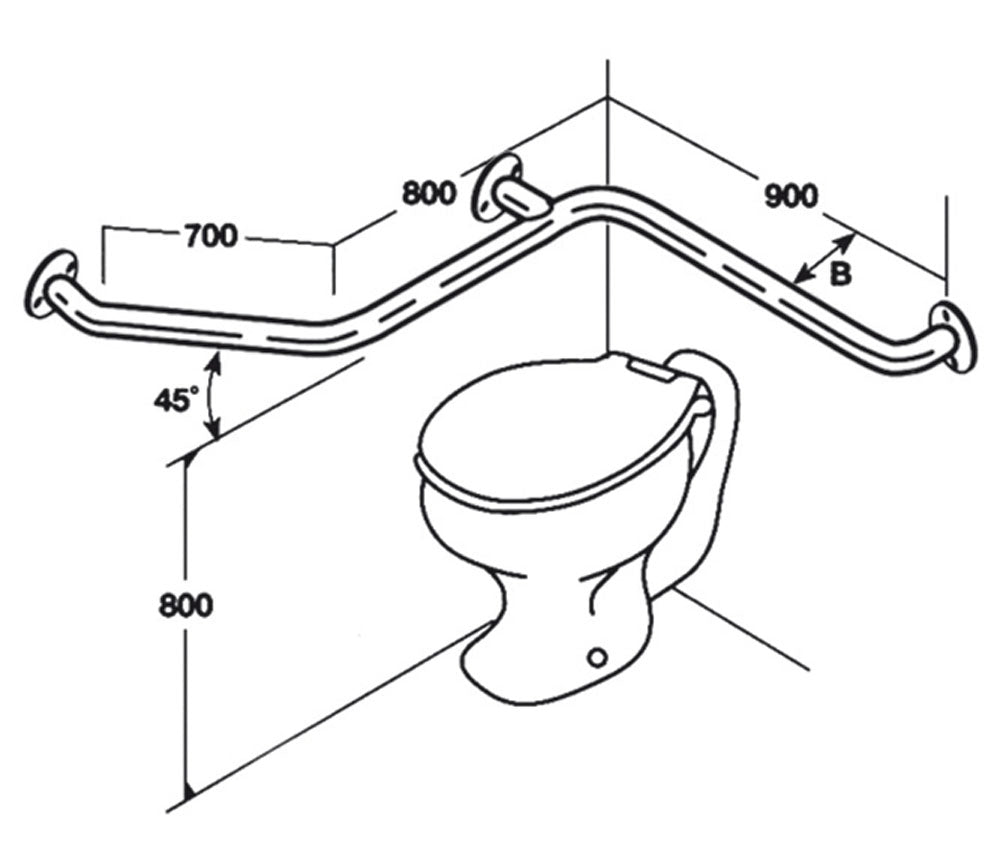 Toilet Rail Type 07 - Australian Assistive Technology Centre