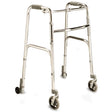 Care Quip Walking Frame – Folding with Front/Rear Wheels - Australian Assistive Technology Centre