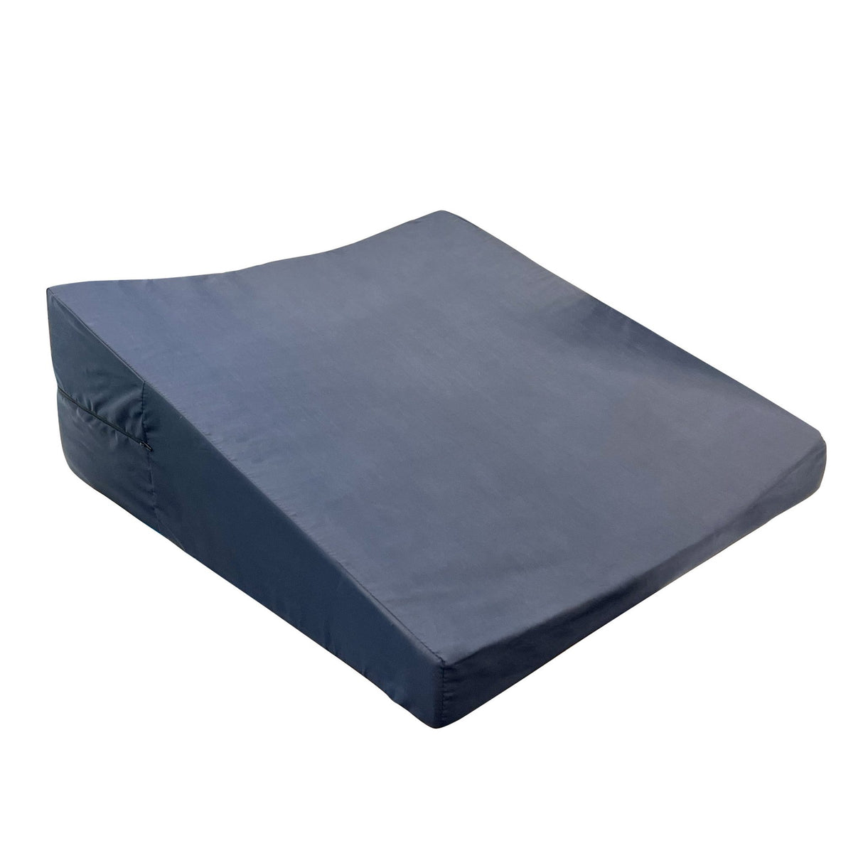 Bed Wedge with Navy Blue Cover - Angled foam cushion for upper body support - Australian Assistive Technology Centre