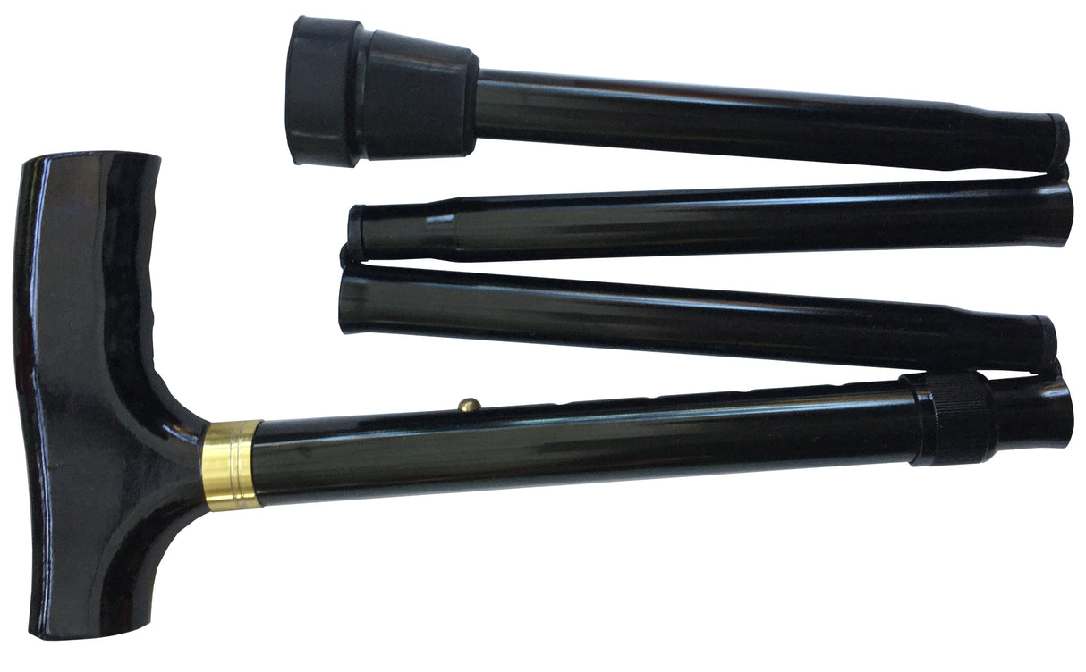 Days Folding Walking Stick, Large, Black - Australian Assistive Technology Centre